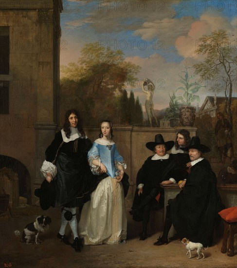 Company in a Garden, 1661. Creator: Barend Graat.