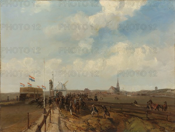 Racetrack at Scheveningen, opened 3 August 1846, 1846. Creator: Charles Rochussen.