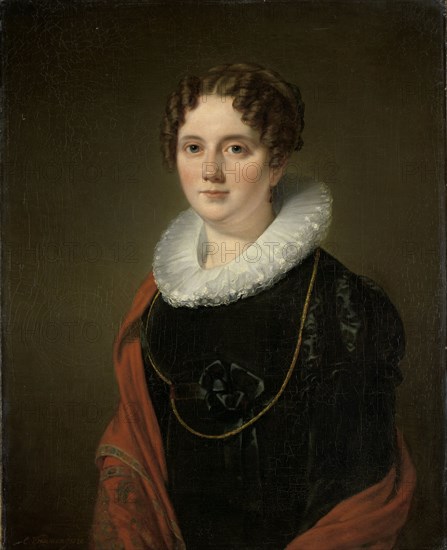 Marie Allebé-Herckenrath, Grandmother of the Painter August Allebé, 1820. Creator: Cornelis Kruseman.