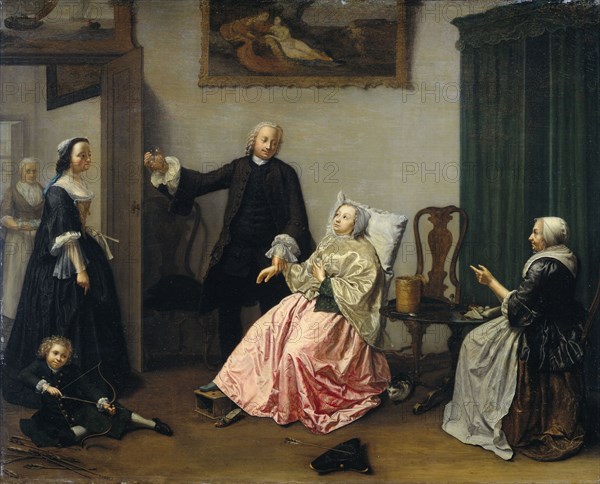 Doctor's Visit, 1750-1760. Creator: Elisabeth Geertruida Wassenbergh.