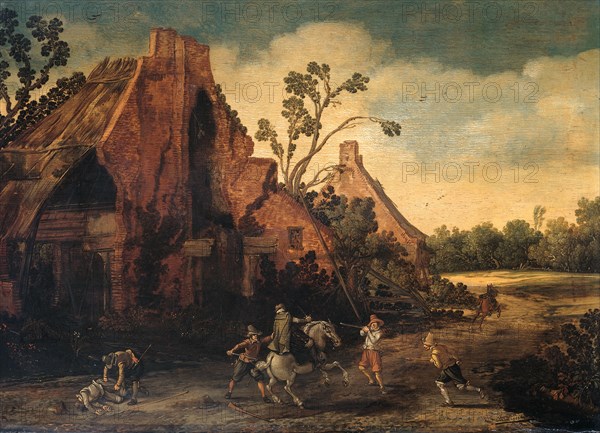 The Robbery, 1616. Creator: Esaias van de Velde.