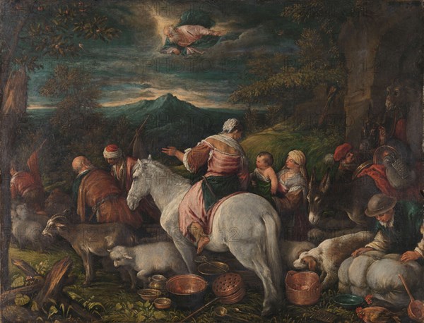 Abraham Leaves Haran, 1560-1592. Creator: Francesco Bassano II.