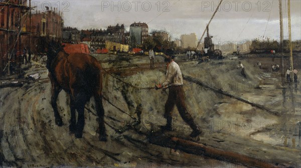 Building Site, c.1900. Creator: George Hendrik Breitner.