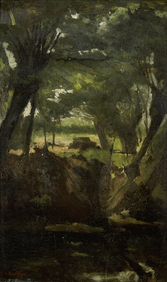 View in the Woods, c.1880-c.1923. Creator: George Hendrik Breitner.