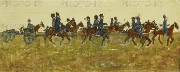 Hussars on Maneuver, c.1880-c.1923. Creator: George Hendrik Breitner.