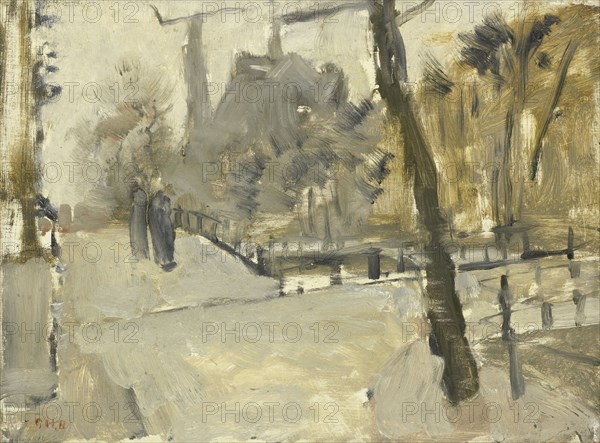 The Leidsegracht, Amsterdam, c.1880-c.1923. Creator: George Hendrik Breitner.