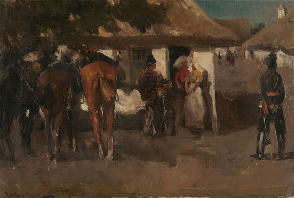 Billeting the Troops, 1880-1919. Creator: George Hendrik Breitner.