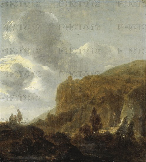 Mountainous Landscape, 1630-1660. Creator: Guillam Dubois.