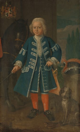 Portrait of Diederik van Hemert, Lord of Babyloniënbroek at six years of age, 1735. Creator: Harmen Serin.