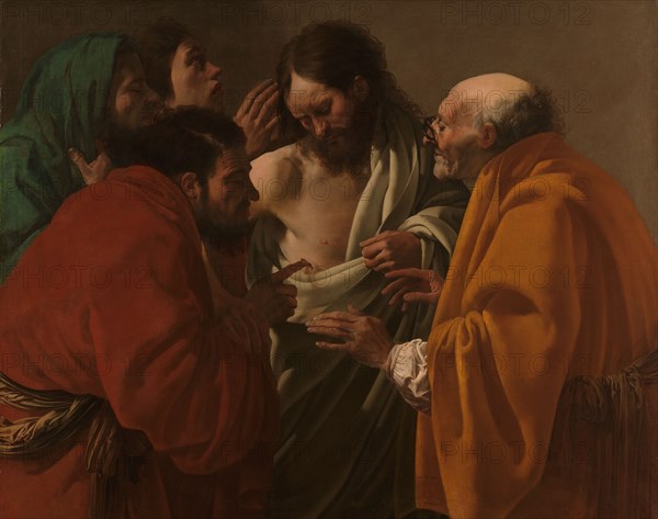 The Incredulity of Thomas, c.1622. Creator: Hendrick ter Brugghen.