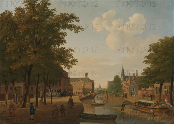 View of the Houtmarkt, Amsterdam, 1760-1787. Creator: Hendrick Keun.