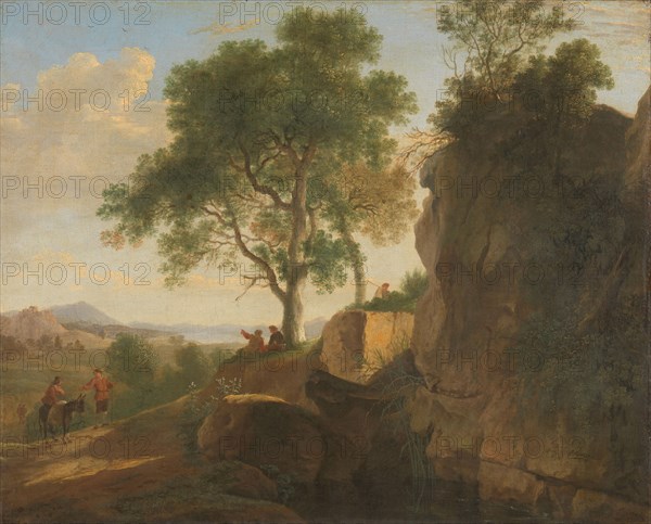 Italian landscape, 1643. Creator: Herman van Swanevelt.