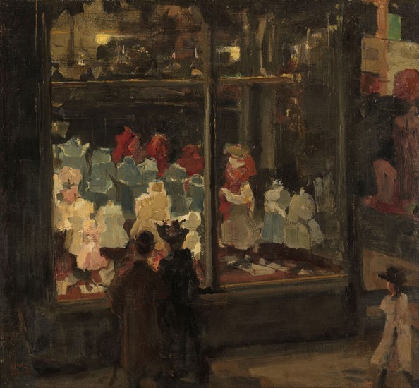 Shop Window, 1894. Creator: Isaac Lazerus Israels.