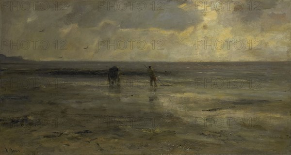Beach, evening, 1890.  Creator: Jacob Henricus Maris.