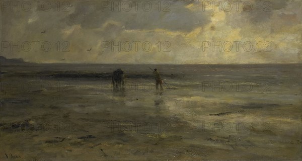 Beach, evening, 1890. Creator: Jacob Henricus Maris.