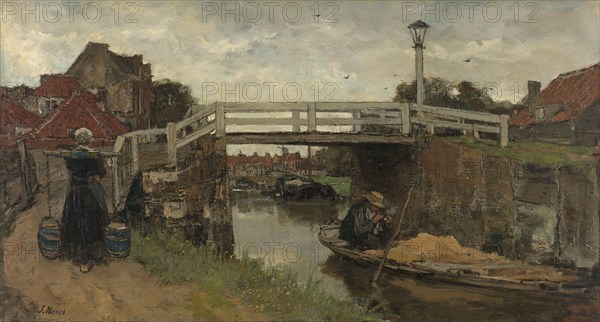 The Bridge, c.1879. Creator: Jacob Henricus Maris.