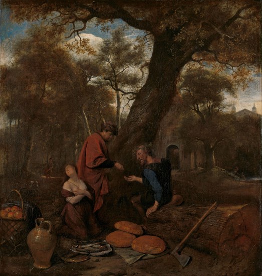 Erysichthon selling his daughter, 1650-1660. Creator: Jan Steen.