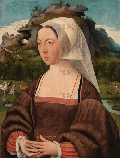 Portrait of an Unknown Woman, c.1525. Creator: Jan Mostaert.