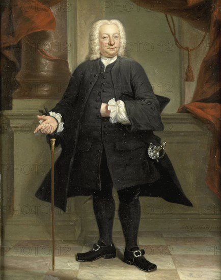 Portrait of a Man, 1744. Creator: Jan Maurits Quinkhard.