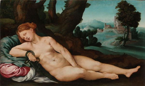 The Dying Cleopatra, c.1520-c.1524. Creator: Jan van Scorel.