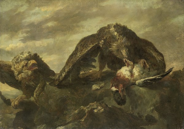 Eagles on the Cliffs, 1857. Creator: Jan Fyt.