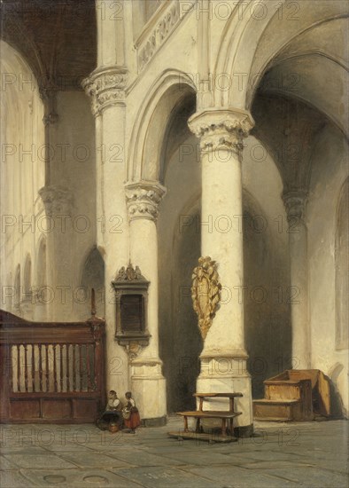 Church Interior, c.1840-c.1848. Creator: Johannes Bosboom.