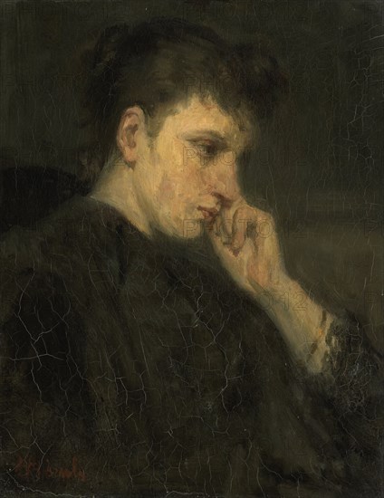 Melancholy', 1880-1899. Creator: Jozef Israels.