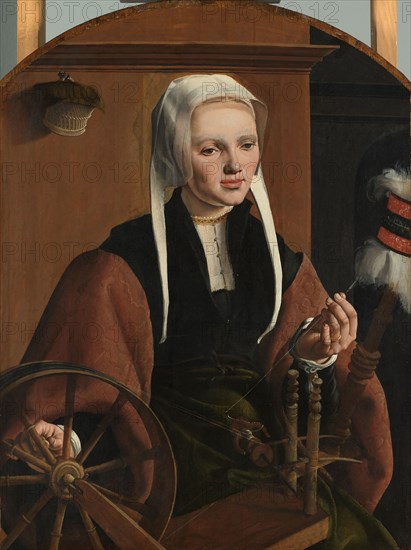 Portrait of a Woman, possibly Anne Codde, 1529. Creator: Maerten van Heemskerck.