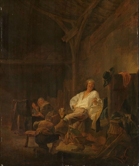 An officer in billeted quarters, 1640-1647. Creator: Maerten Stoop.