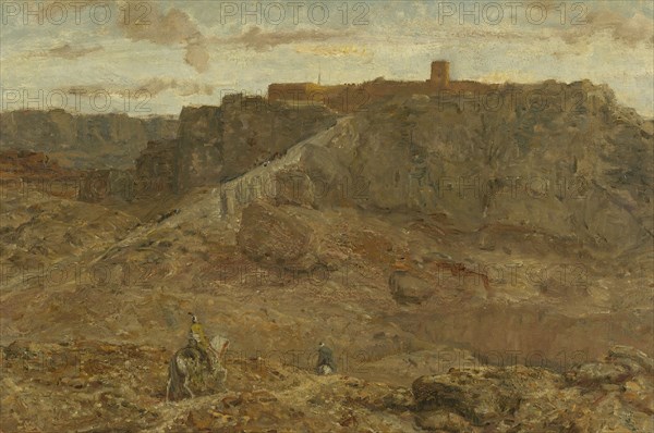 Mountainous Landscape in Egypt, 1880-1922. Creator: Marius Bauer.
