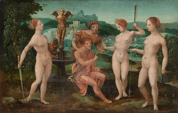 Judgment of Paris, 1532. Creator: Master of the Female Half-Lengths.