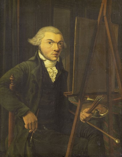 Portrait of a Painter, probably Harmanus Uppink, 1785-1791. Creator: Willem Uppink.