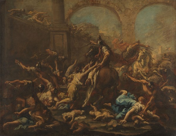 Massacre of the Innocents, 1715-1740. Creator: Alessandro Magnasco.