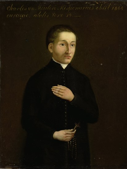 Portrait of Charles van der Meulen, Missionary to Curaçao, 1844-1849. Creator: Anon.