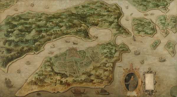 View of Ambon, c.1617. Creator: Anon.