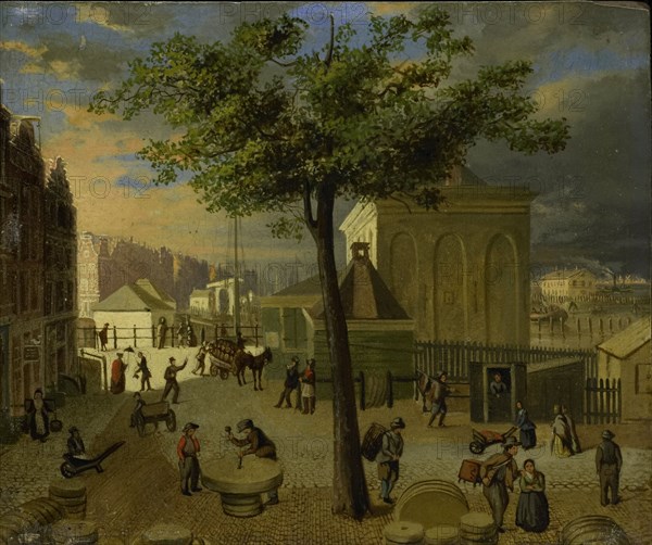 The Slijpsteenmarkt and Het Zeerecht, Amsterdam, 1825-1874. Creator: Unknown.