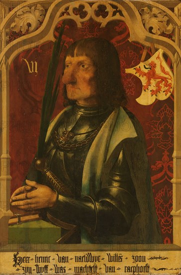 Portrait of Hendrik IV of Naaldwijk, Knight and Hereditary Marshall of Holland, c.1500-c.1506. Creator: Anon.