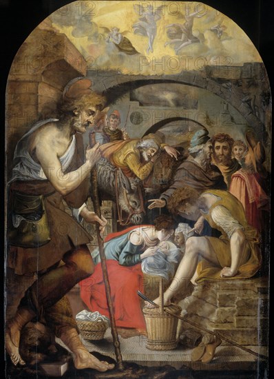 The Adoration of the Shepherds, 1560-1572. Creator: Anthonie Blocklandt.