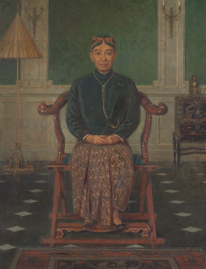 Portrait of Pangeran Ario Soejono, minister without portfolio in the war cabinet, London, c1940. Creator: Anton Abraham van Anrooy.