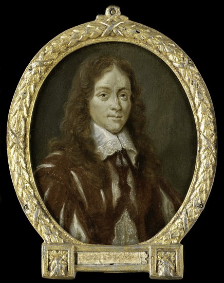 Portrait of Caspar van Kinschot, Poet, 1700-1732. Creator: Arnoud van Halen.