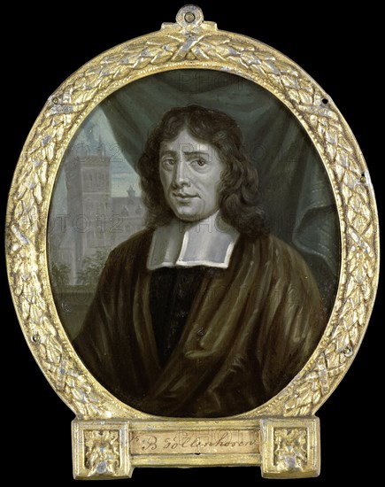 Portrait of Joannes Vollenhove, Clergyman and Poet in The Hague, 1700-1732. Creator: Arnoud van Halen.