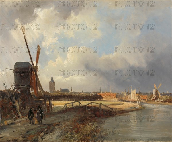 View of The Hague, c.1850-c.1852. Creator: Cornelis Springer.