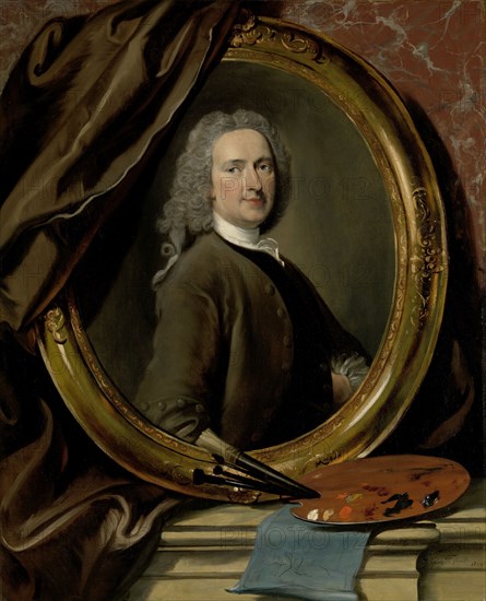 Self-portrait, 1739. Creator: Cornelis Troost.