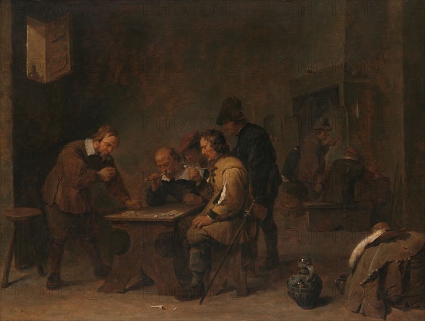 The Gamblers, c.1640. Creator: David Teniers II.