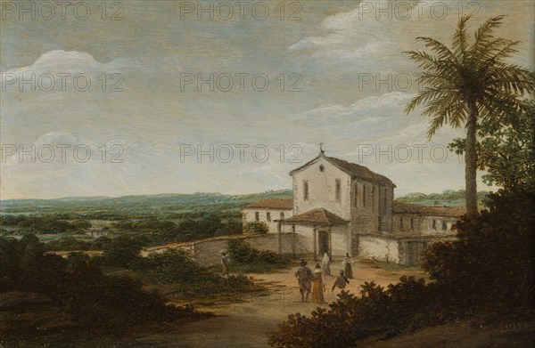 Church Building in Brazil, 1675-1680. Creator: Frans Post.