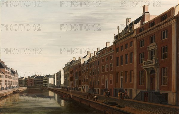 The Golden Bend on the Herengracht in Amsterdam from the west, 1672. Creator: Gerrit Berckheyde.