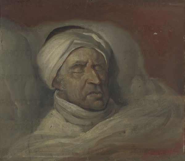 Mr. Willem Bilderdijk after his death, 1831.  Creator: Gerrit Jan Michaelis.