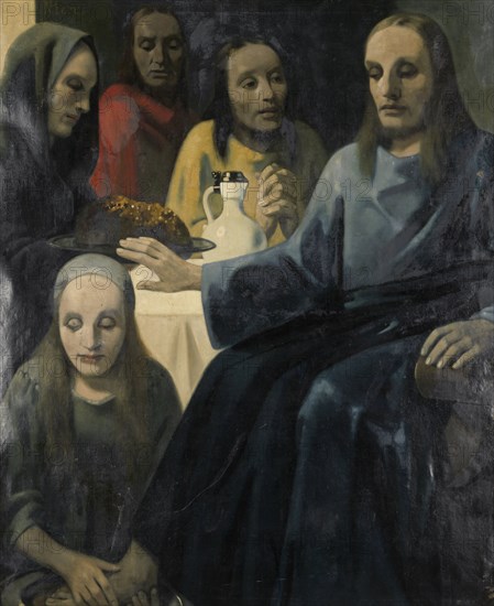 The washing of the feet, 1935-1943.  Creator: Han van Meegeren.