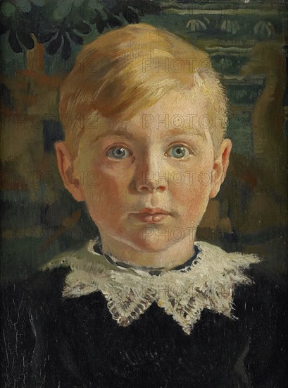 Portait of Joseph Luns when young, 1914-1915. Creator: Huib Luns.