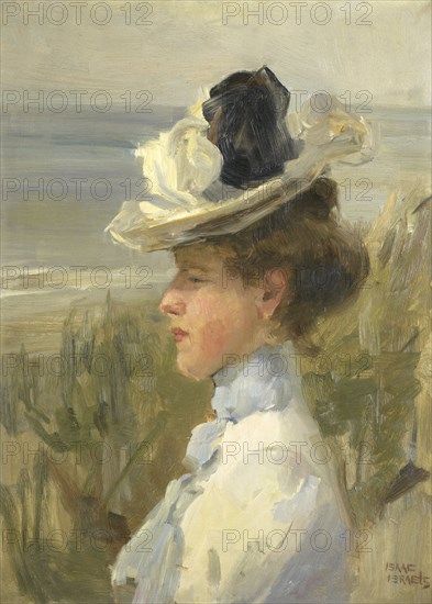 Young Woman, Gazing at the Sea, c.1895-c.1900. Creator: Isaac Lazerus Israels.